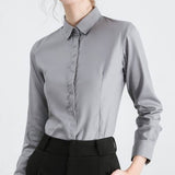 T301W-R - Chemise à manches longues d'agent de bord pour femmes - Air Inuit