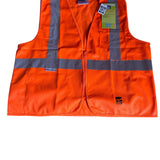 61090 - Gilet de sécurité route ouverte Orange